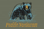 Pacific Northwest - Distressed Ink - Black Bear