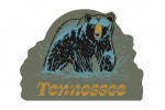 Tennessee - Distressed Ink - Black Bear - Contour