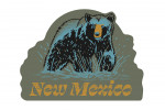 New Mexico - Distressed Ink - Black Bear - Contour