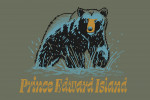 Prince Edward Island - Distressed Ink - Black Bear