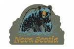 Nova Scotia - Distressed Ink - Black Bear - Contour