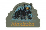 Manitoba - Distressed Ink - Black Bear - Contour