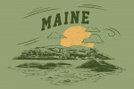 Maine - Artist's Sketchbook - Rolling Hills