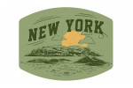 New York - Artist's Sketchbook - Rolling Hills - Contour