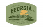 Georgia - Artist's Sketchbook - Rolling Hills - Contour