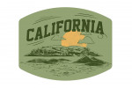 California - Artist's Sketchbook - Rolling Hills - Contour