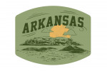 Arkansas - Artist's Sketchbook - Rolling Hills - Contour