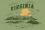 Virginia - Artist's Sketchbook - Rolling Hills