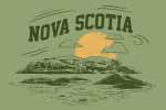 Nova Scotia - Artist's Sketchbook - Rolling Hills
