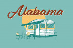 Alabama - Vintage Matchbook - Vintage Camper