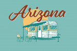 Arizona - Vintage Matchbook - Vintage Camper
