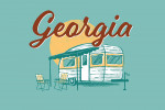 Georgia - Vintage Matchbook - Vintage Camper