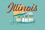 Illinois - Vintage Matchbook - Vintage Camper