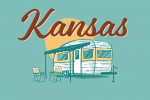 Kansas - Vintage Matchbook - Vintage Camper