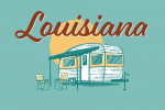 Louisiana - Vintage Matchbook - Vintage Camper