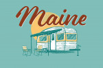 Maine - Vintage Matchbook - Vintage Camper