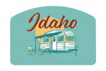 Idaho - Vintage Matchbook - Vintage Camper - Contour