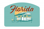 Florida - Vintage Matchbook - Vintage Camper - Contour