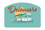 Delaware - Vintage Matchbook - Vintage Camper - Contour