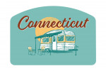Connecticut - Vintage Matchbook - Vintage Camper - Contour