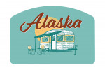 Alaska - Vintage Matchbook - Vintage Camper - Contour