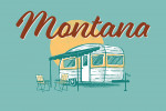 Montana - Vintage Matchbook - Vintage Camper