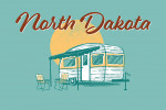 North Dakota - Vintage Matchbook - Vintage Camper