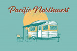 Pacific Northwest - Vintage Matchbook - Vintage Camper