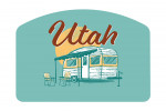 Utah - Vintage Matchbook - Vintage Camper - Contour