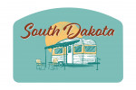 South Dakota - Vintage Matchbook - Vintage Camper - Contour