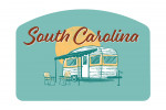 South Carolina - Vintage Matchbook - Vintage Camper - Contour