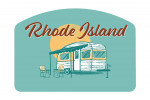 Rhode Island - Vintage Matchbook - Vintage Camper - Contour