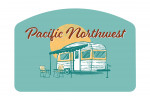 Pacific Northwest - Vintage Matchbook - Vintage Camper - Contour