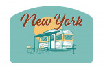 New York - Vintage Matchbook - Vintage Camper - Contour