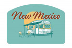 New Mexico - Vintage Matchbook - Vintage Camper - Contour