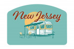 New Jersey - Vintage Matchbook - Vintage Camper - Contour