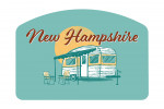 New Hampshire - Vintage Matchbook - Vintage Camper - Contour