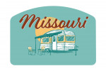 Missouri - Vintage Matchbook - Vintage Camper - Contour