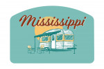 Mississippi - Vintage Matchbook - Vintage Camper - Contour