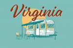 Virginia - Vintage Matchbook - Vintage Camper