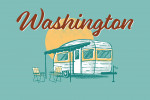 Washington - Vintage Matchbook - Vintage Camper