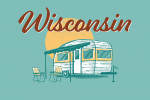 Wisconsin - Vintage Matchbook - Vintage Camper