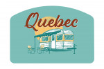 Quebec - Vintage Matchbook - Vintage Camper - Contour