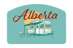 Alberta - Vintage Matchbook - Vintage Camper - Contour
