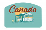 Canada - Vintage Matchbook - Vintage Camper - Contour