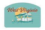 West Virginia - Vintage Matchbook - Vintage Camper - Contour