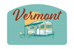 Vermont - Vintage Matchbook - Vintage Camper - Contour