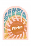 Florida - Chalk Art - Sunburst - Contour