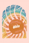 Ohio - Chalk Art - Sunburst