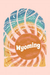 Wyoming - Chalk Art - Sunburst
